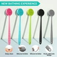 thumbnail image 5 of acdanc   Silicone Back Scrubber for Shower Bath Body Brush with Long Handle, BPA-Free, Hypoallergenic, Eco-Friendly for All Skin Back Cleaning Wash for Men Women(Gray), 5 of 8