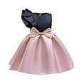 thumbnail image 2 of JUMEYU Dress for Teens Flower Girl Lace Back Dress Full-Length Floral Embroidered Toddler Tutu Tulle Dresses for Girls 3T 4T (Pink,3-4 Years), 2 of 9
