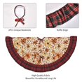 thumbnail image 4 of Sigee Wildflowers Vintage for Christmas Decoration Tree Skirt Christmas Plaid Tree Skirt,Christmas home decor Holiday Tree Skirt Fits TChristmas Tree-30", 4 of 6