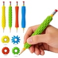 thumbnail image 2 of zhangmingg 4 Pack Sensory Silicone Pencil Grips for Enhanced Focus and Fine Motor Skill Development In Classroom Or Travel, 2 of 8