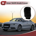thumbnail image 2 of Funda de pomo de cambio Unique Bargains Universal para automóvil SUV camión RV Protector de palanca de cambios de felpa negra, 2 of 7