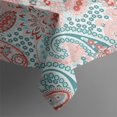 thumbnail image 4 of Pink Paisley and Floral Pattern Rectangle Tablecloth 60"x120",Waterproof Polyester Rectangle Table Cloth, Wipeable Spillproof Polyester Tablecloth for Dining, Camping, Indoor and Outdoor, 4 of 6