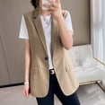 thumbnail image 2 of Durtebeua Womens Quilted Vest Stand Collar Lightweight Button Down Padded Gilet with Pockets, 2 of 5