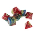 thumbnail image 4 of de 7 dados D&D , dados de plástico, dados de dragones y mazmorras, dados poliédricos para dados de dragones y mazmorras Dnd Rpg rojo azul CUTICAT Juegos de dados poliédricos, 4 of 7