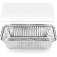 DecorRack Aluminum Pans with Flat Board Lids, 2.25 lb Rectangular (56