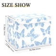 thumbnail image 5 of Yayeee Collapsible Cube Storage Bin with Lid Fabric Closet Decorative Basket with Handles, Blue Butterfly, 5 of 7