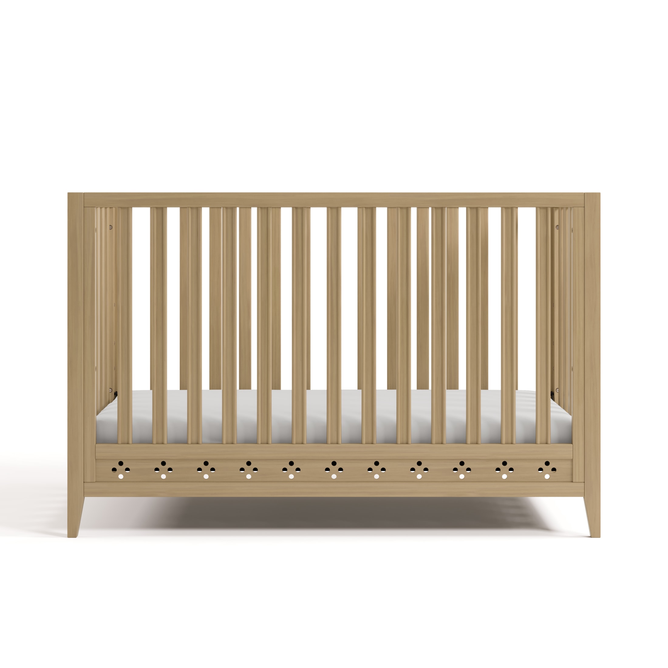 Storkcraft Mallorca 5-in-1 Convertible Crib with Bonus Toddler Guardrail, Driftwood