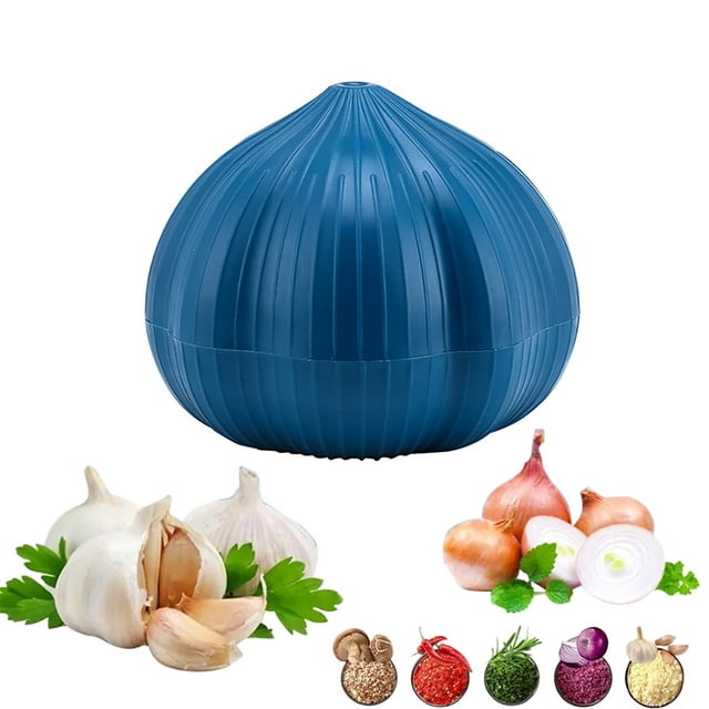 Ohufall Compact Manual Garlic Press Garlic Wringer Garlic Puree Tool Chili Pepper Chopper Multi Use Kitchen Gadgets
