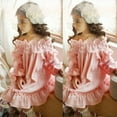 thumbnail image 1 of Robe Épaules Dénudées pour Filles Bébé Robe de Princesse pour Fête et Concours Robe d'Été, 1 of 5