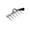 C, variant on AUDeals Iron Rake for Gardening and Weeding, Heavy Duty Iron Weeding Rake for Dethatching Lawn, Garden Weeding Tools for Backyard and Lawn Loosening, Available in 4 Sizes