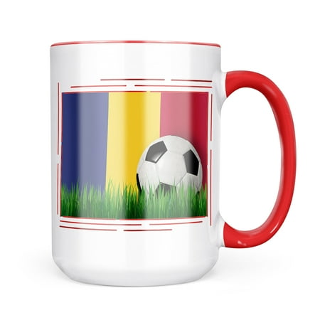 

Neonblond Soccer Team Flag Romania Mug gift for Coffee Tea lovers