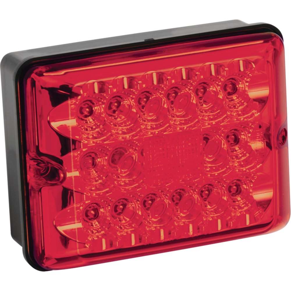 Bargman 4286101 Red LED Single Stop & Turn RV Trailer Tail Light with