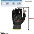 thumbnail image 3 of G & F Knit Nylon Gloves 1519, Micro Form Nitrile Grip, 12 Pairs, Size Large, 3 of 7