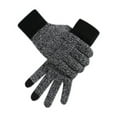 thumbnail image 5 of Fgnfyis Knit Hat Scarf and Gloves Set Matching Color Thick Warm Windproof Three Piece Accessory Black, 5 of 5