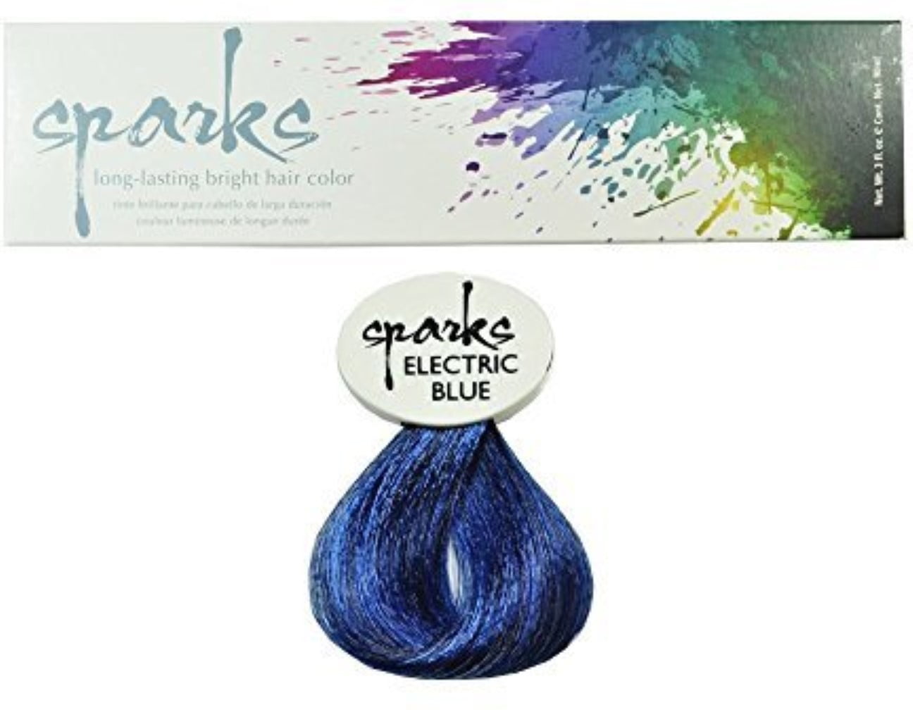 Sparks Long Lasting Bright Hair Color, Electric Blue - wide 4