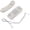 White, variant on M Buder Wall Mount Landline Telephone Extension No Caller ID Home Phone For Hotel Family, 7.48 inches / 19 cm (Red)