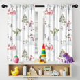 thumbnail image 5 of Blackout Kids Curtains,White Christmas Snowman Pattern Childrens Insulated Curtains Set Of 2,Bedroom Essentials,Toddler Room Decor 42"x54", 5 of 5