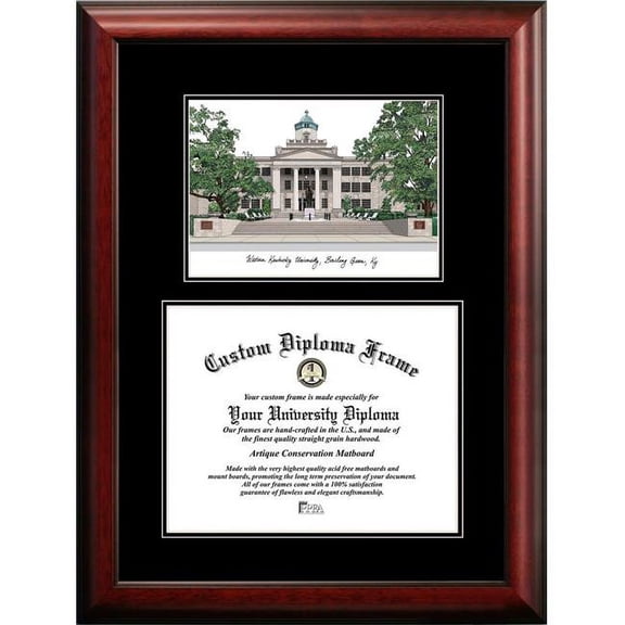 Campus Images KY996D-1411 11 x 14 in. Western Kentucky University Diplomate Diploma Satin Mahogany Frame