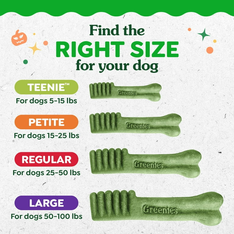 Greenies Original Pumpkin Spice Flavor Dental Chew Treats for Dogs