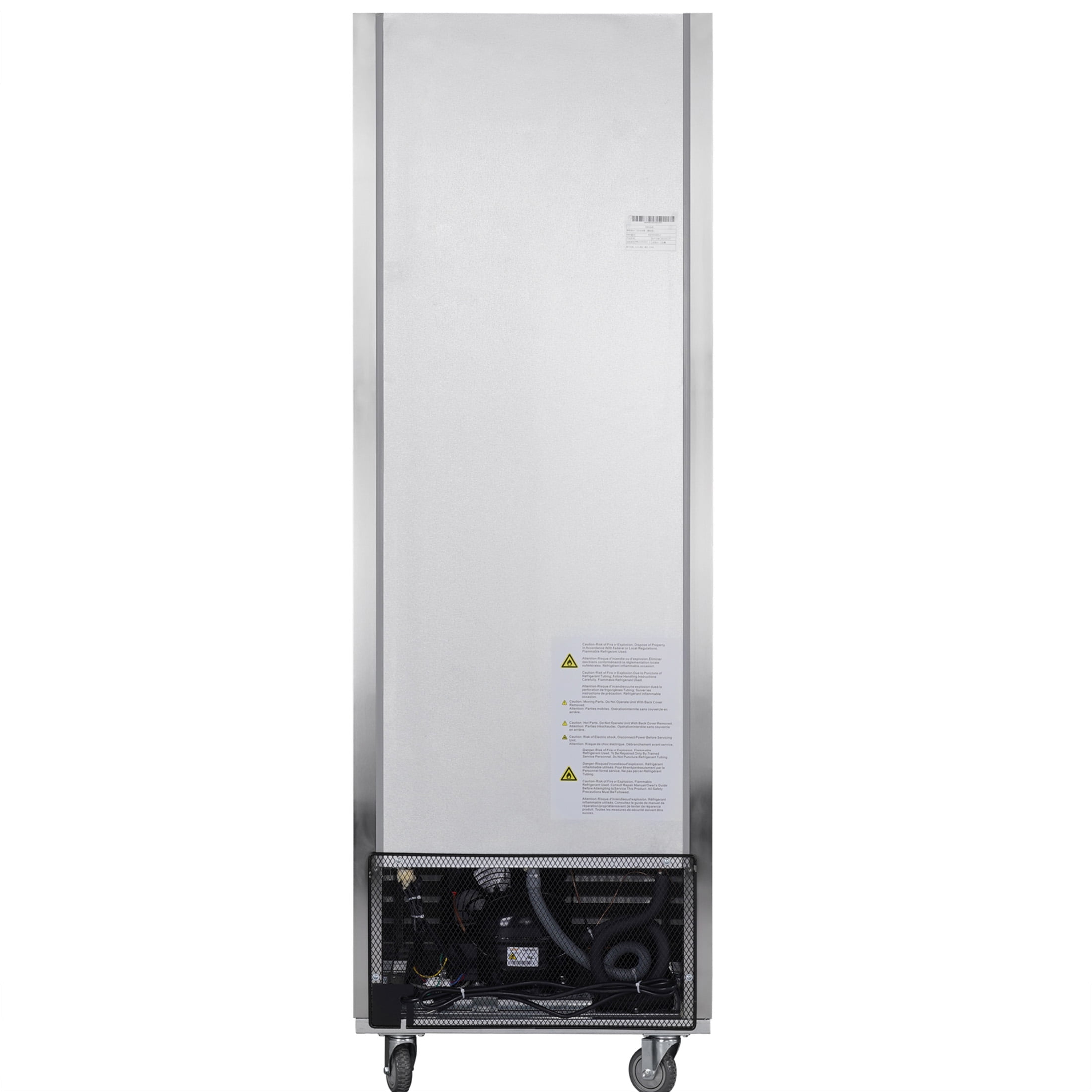 27" W Commercial Refrigerator, Commercial Refrigerator Freezer Combo with 3 Adjustable Shelves, 33 ℉ ~39 ℉   Adjustable Temperature, 18.68 Cu.ft Capacity, for Restuarant Kitchen Shop