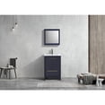 thumbnail image 6 of KubeBath Dolce 24″ Blue  Modern Bathroom Vanity with White Quartz Counter-Top, 6 of 6