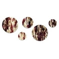 thumbnail image 3 of Designart "Flourishing Royal Victorian" Floral Round Wall Art Set Of 5 - Gold Cottage Hallway Metal Art Print Set, 3 of 6