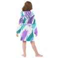 thumbnail image 7 of FORMRS Niños Bathrobe Unisex Hooded Robe Soft Plush Pajamas Sleepwear, Size 2-3T, Green Drawing, 7 of 7