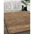 thumbnail image 2 of Ahgly Company Indoor Square Abstract Dark Sienna Brown Abstract Area Rugs, 7' Square, 2 of 6