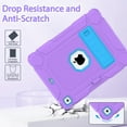 thumbnail image 5 of BMOUO Case for iPad 6th 5th Generation (9.7 inch, 2018/2017), Shockproof Protective iPad 9.7 Case with Built-in Stand/Pencil Holder for iPad 6th/5th Gen, Air 2, Purple+Blue, 5 of 7