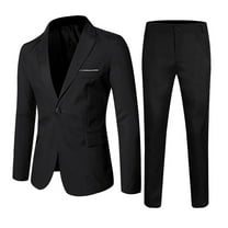 WOYY Teen Boys Formal Suit Long Sleeve Blazer Pants Party Tuxedo Outfits, Sizes 17-18Y