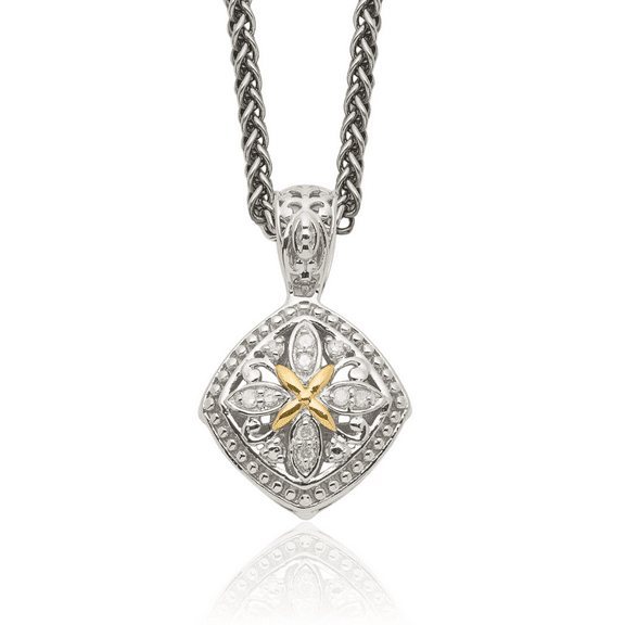 925 Sterling Silver Diamond Chain Necklace