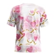 thumbnail image 6 of Xuyuer Valentine's Day Women's Tshirts Holiday Party Funny Costume 3D Print Funny Tuxedo Graphic Novelty Short Sleeve Crewneck Shirt Circus Costume Showman T-Shirts, 6 of 9