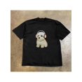 thumbnail image 1 of Puppy Listening T-Shirt, unisex Graphic Tees Gothic Grunge Y2k emo Scene amity Style Clothes Menswear Womenswear Streetwear, 1 of 6