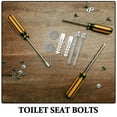 thumbnail image 3 of WHAMVOX 2pcs Universal Toilet Seat Bolt Repair Kit with Top Mount Bolts for Bathroom Parts Replacement, 3 of 8
