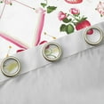 thumbnail image 4 of Manfei Cute Strawberry Blackout Curtains Set of 2 (52x84 Each),Bow Tie Ribbon Window Curtains,Pink White Red Curtains and Drapes For Girls Kids,Breathable Home Decor, 4 of 6