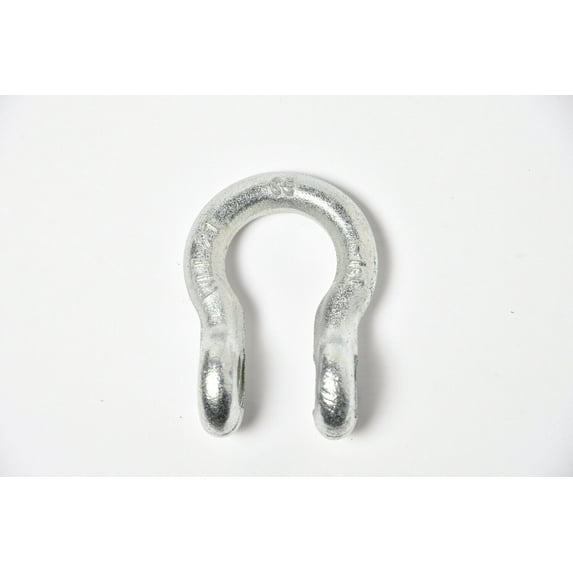 1/2" Bow Shackle D-Ring w Clevis Screw Pin Anchor 2 TON 4400 lbs capacity - Galvanized / Zinc Plated - Blue Pin - 2