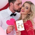 thumbnail image 5 of SeekLGT Funny Couples Valentine Card with Gold Foil Envelope & Sticker Cute Handwritten Love Greeting Card for Anniversary Birthday Everyday Surprise, 5 of 5