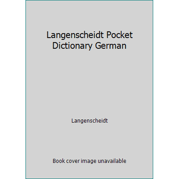 Pre-Owned Langenscheidt Pocket Dictionary German (Flexibound) 3468981430 9783468981432