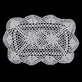 thumbnail image 6 of 2x White Lace Hand Crochet Doilies Doily Decorative Table Mat, 6 of 10