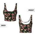 thumbnail image 5 of Lsque Rose Flowers Printed Women'S Sports Bra, Compression, Moisture Wicking, High-Impact Sports Bra For Women,Supportive sports bra-Small, 5 of 9