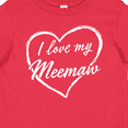 thumbnail image 4 of Inktastic I Love My Meemaw in White Chalk Heart Boys or Girls Baby T-Shirt, 4 of 5