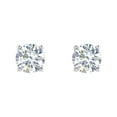 thumbnail image 3 of 1/2 Carat 4-Prong Set Diamond Stud Earrings in 14K White Gold - IGI Certified, 3 of 6