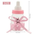 thumbnail image 4 of 24 x Baby bottle mini baby bottle 4x9cm rhinestone pink bear gift favor baby girl baby baptism, 4 of 8