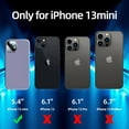 thumbnail image 6 of [5 in 1 for iPhone 13 Mini Case, with 2 Pack Screen Protector + 2 Pack Camera Lens Protector, Liquid Silicone Ultra Slim Shockproof Protective Phone Case 5.4 inch(Lavender Grey), 6 of 14