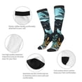 thumbnail image 3 of Balery Black Panther Floral Illustration Calcetines novedosos Calcetines deportivos Calcetines hasta la rodilla Calcetines de algodón Calcetines originales y geniales, 3 of 6