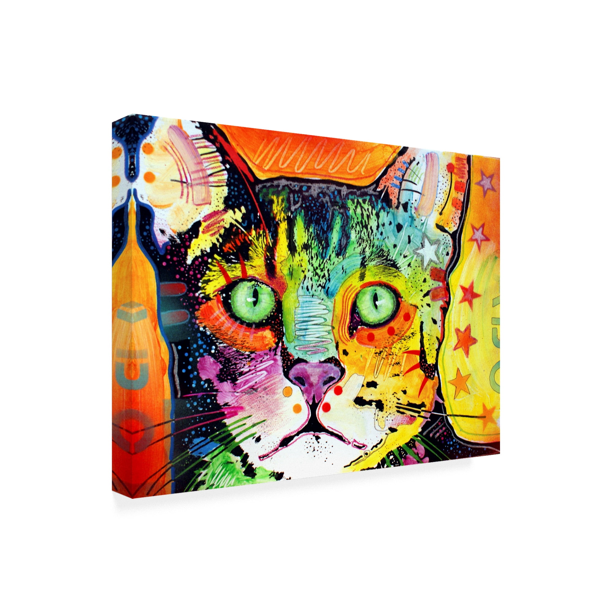 Trademark Fine Art 'Straight Cat' Canvas Art by Dean Russo