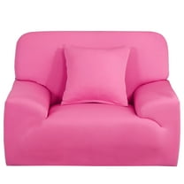 Unique Bargains 1-Piece Modern Solid Stretch Armchair Slipcover, Fuchsia