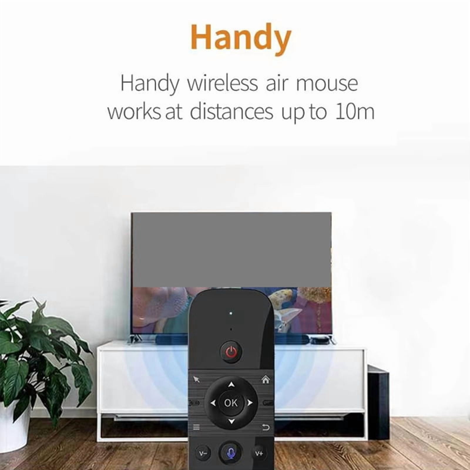 W1 Air Mouse 2.4G Wireless Keyboard Remote Control IR Remote Learning 6- Motion Sense for Smart TV Android PC
