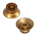 thumbnail image 2 of 4Pcs Top Hat Speed Control Hand Volume Tone Control Knob for Electric Guitar Brown, 2 of 6