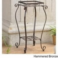 thumbnail image 2 of International Caravan 3446-27-HD-BZ Iron Square Plant Stand, Bronze, 2 of 5